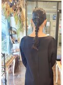 タイト編みおろしアレンジ