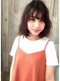 外国人風×カーリーボブ