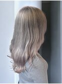 セミロング シルバー ホワイト ラベンダー 髪質改善 赤坂見附