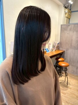 ネウィ 八王子(newi) 髪質改善レイヤー大人可愛い20代30代40代黒髪ストレート暗髪