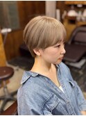 【山本智文】マッシュショートハイトーン