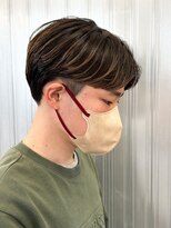 センターパートニュアンスパーマ韓国カルマパーマコンマヘア