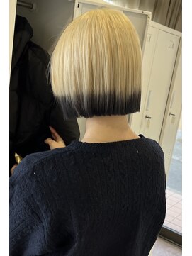 オーダイム(ou' dime) 裾カラーケアブリーチボブハイトーンブランド