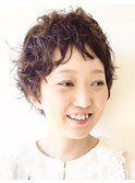 【松戸 藤原】マッシュショート オン眉　ウェーブ