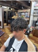 波巻きパーマ