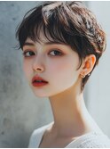 大人可愛いハンサムショート/インナーカラー/髪質改善/ブリーチ
