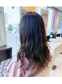 ロングコテ巻き風デジタルパーマ