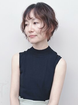 モリオ(morio) *大人ショートパーマショートニュアンスパーマゆるふわパーマ