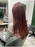 ブリーチ無しダブルカラー◎ ローズカラー