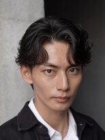 レタッチバイフィフス(RETOUCH by fifth) 原宿フェザーパーマルーズパーマセンターパート大人ビジネスヘア