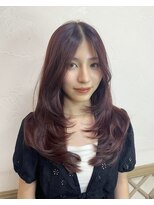 ボヌール 銀座並木通り店(Bonheur) ロングレイヤー/顔周りレイヤー/韓国レイヤー/ピンクブラウン