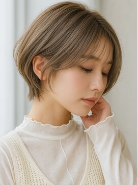 リリアーナ(LILIANA) 池袋 くびれショート 大人ショート オリーブグリーン 髪質改善