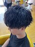 メンズカット+パーマ+3STEPトリートメント ¥10900