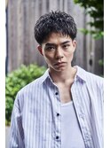 men's/メンズ/ダウンパーマ/黒染め/韓国/ブルーブラック/池袋