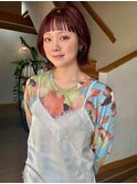 ストロベリーレッド×ボブ