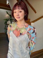 サロンエフ(salon f)&nbsp;ストロベリーレッド×ボブ