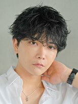 フィフス 大分(fifth)&nbsp;大分シャドウパーマメンズカットラウンドマッシュツーブロック