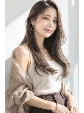 アッシュ 学芸大学店(Ash) ロング/大人女性/モカベージュ/髪質改善カラー/白髪ぼかし