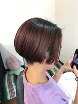 ヘアーショコラン(hair chocolan)&nbsp;襟足スッキリショートボブ