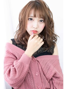 ラフィス ヘアー ロッサ 茨木店(La fith hair rosa) 【La fith】 ガーリーミディアムスタイル