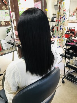あかね美容室 田上店 セミロングのストレートスタイル☆