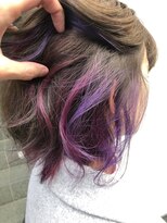 ビヨンドイー(beyond E)&nbsp;インナーカラーパステルピンクパープル