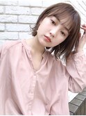 【December】小顔 アッシュブラウン フレンチボブ 外ハネボブ♪