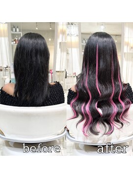 ヴォーグ(VOGUE) シールエクステ90枚でカラーハイライトロング☆