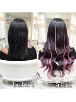 ヴォーグ(VOGUE) シールエクステ90枚でカラーハイライトロング☆