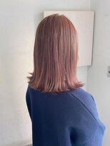 キャンバス バイ ネオリーブ 横浜西口(Canvas by neo.)&nbsp;ピンクベージュ 切りっぱなし ブリーチなし【sk】