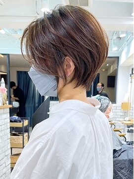 アヴァロン(AVALON) 絶壁解消/ひし形/前下がり/大人ショートボブ/30代/40代★猪狩★