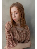 オースティン 登戸向ケ丘遊園(AUSTIN)&nbsp;大人かわいい前髪セシルカットココアブラウンフリンジウェーブ