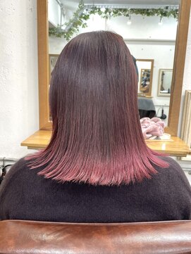 リッカ(RICCA) グラデーションカラー/カシスピンク/ブリーチカラーw1225