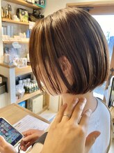 マーブル ヘアー(marble hair) ミニボブ◎20代30代40代50代60代