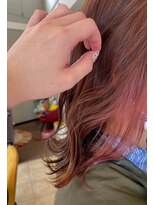 ヘアプロデュース ムース(Hair Produce MU SU) ピンクブラウン×インナーカラー