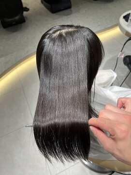 ロンドメリア 天神大名店(Lond Melia) ★くびレイヤーエモージュインナーグレージュ前髪ピンクベージュ