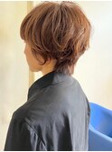 グラデーションショートパーマ/ハイトーンカラー