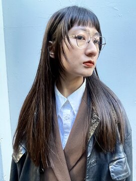 アンダーカレント(undercurrent) 顔まわりレイヤー ロングレイヤー 顔まわりデザインカット