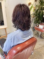 コンビネーション(combination)&nbsp;パーマ初心者におすすめなボブパーマ ピンクブラウンカラー