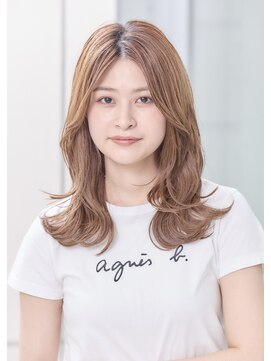 ミチオ ノザワ ヘアサロン ギンザ(Michio Nozawa HAIR SALON Ginza) レイヤーカット/ベージュ/フェイスレイヤー/クビレ/前髪なし