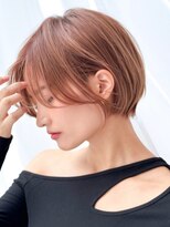 アマトウキョウ 表参道(AMA TOKYO) 斜めバング、小顔ショート、前髪パーマ