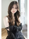 オリーブべージュレイヤーカットふんわりカール