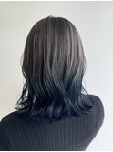 シルバーブルーグラデーション