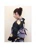 浴衣着付け＋ヘアセット￥5,250※10時以前は早朝料金有・30分/550円)