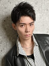 ネイビー(NAVY) 爽やかで男らしいUPバングショート
