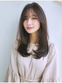 ☆ホワイトグレージュミニウルフデジタルパーマチェリーブラウン