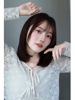 ソイクフ 四条大宮店(SOY-KUFU)&nbsp;大人可愛い◎似合わせカットイメチェンフルバングショート