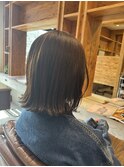 大人美人くびれヘア艶感結べるボブうる艶髪レイヤーカット