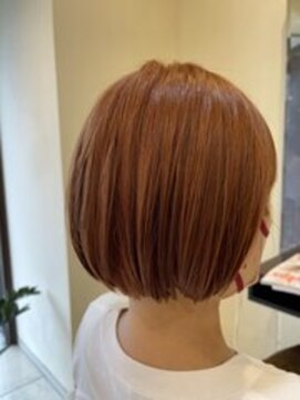 トリコ(TORICO) アプリコットオレンジ ボブ ショート 30代40代50代