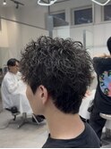 渋谷スパイキーパーマスパイキーショートパーマ刈り上げショート